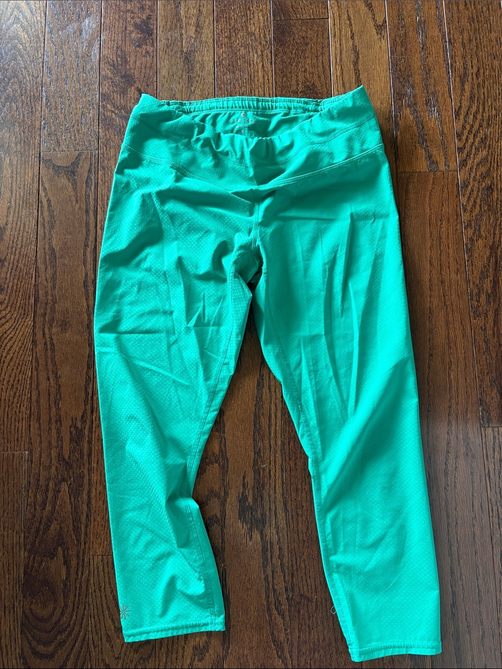 Womens athleta green 7/8 length Active  Leggings
